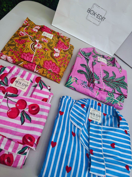 Box Edit Pyjama - Red Cherry